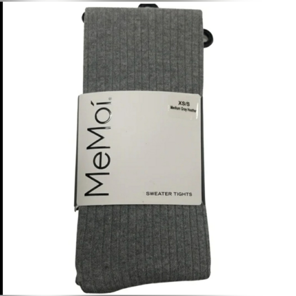 MeMoi Boston Ribbed Cotton Blend Sweater Tights Size S/M